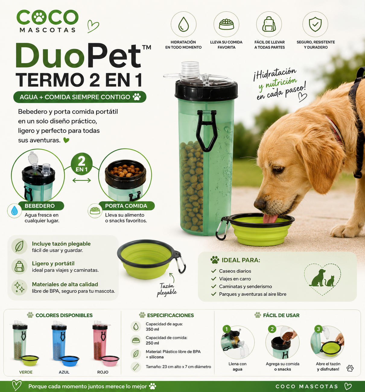 💧 DuoPet™ Termo 2 en 1