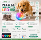 🌈 Pelota Interactiva LED para Mascotas