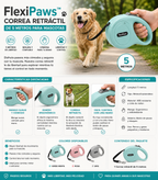 FlexiPaws™ Correa Retráctil de 5 Metros para Mascotas 🐾